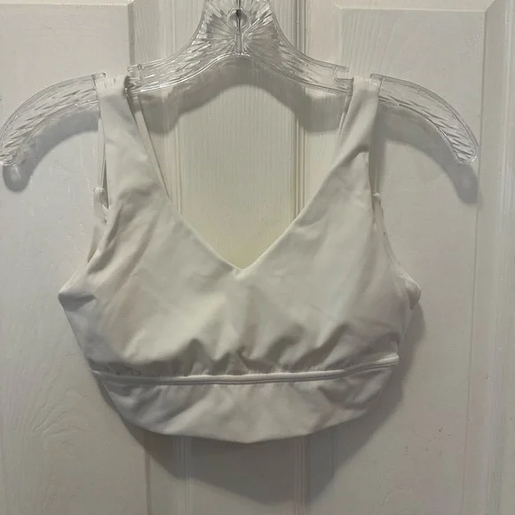 BuffBunny White Strappy Sports Bra - Picture 3 of 6